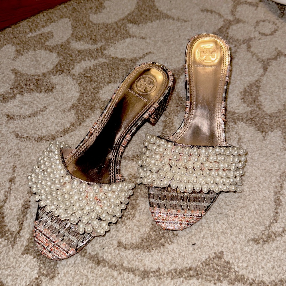 Tory Burch Pearl mules